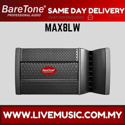 Baretone MAX8LW Wooden Passive LINE Array Speaker 8 Inch ( MAX-8LW MAX 8LW )