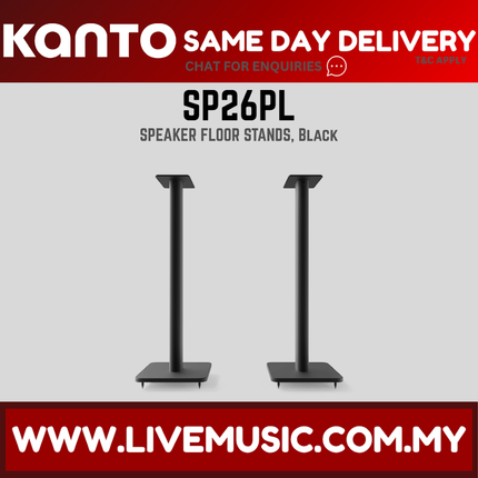 Kanto SP26PL 26" Speaker Stands - Black