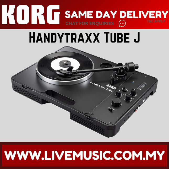 Korg Handytraxx Tube J Portable Record Player With JICO Clipper MM Cartridge ( HandytraxxTubeJ )