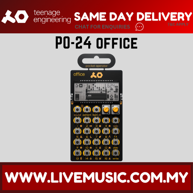 Teenage Engineering PO-24 Office Pocket Operator Synthesizer ( PO24 PO 24 )