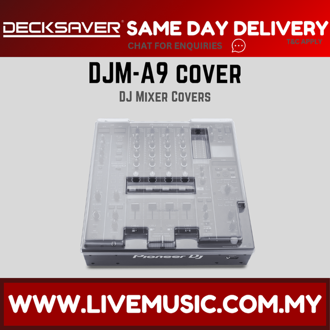 Decksaver DS-PC-DJMA9 Polycarbonate Cover for Pioneer DJ DJM-A9 Mixer ( DS PC DJMA9 DSPCDJMA9 )