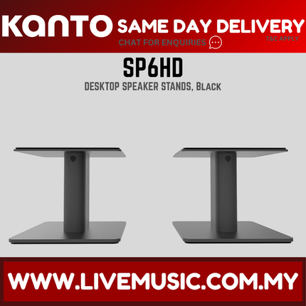 Kanto SP6HD Desktop Speaker Stands - Black