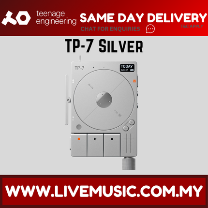 Teenage Engineering TP-7 Ultra Portable Audio Recorder with Multi-Track Recording - Silver ( TP7 TP-7 )