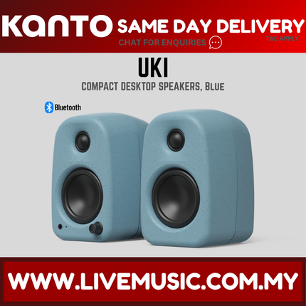 Kanto UKI Compact Desktop Powered Speaker - Blue