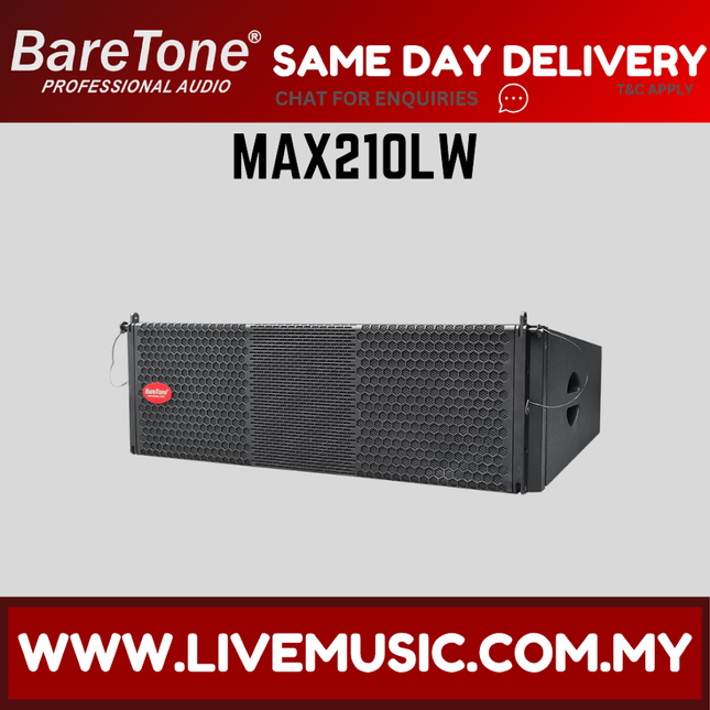 Baretone MAX210LW 10" Wooden Passive LINE Array Speaker ( MAX 210LW MAX-210LW )
