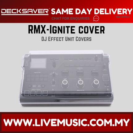 Transparent molded Decksaver cover for RMX-Ignite DJ effect unit