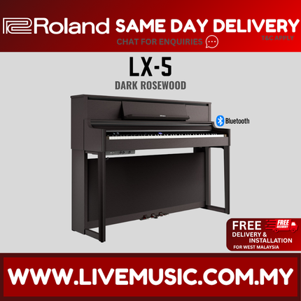 Roland LX-5 88-Key Baby Grand Digital Piano w/ Bench, Dark Rosewood ( LX5 / LX 5 )