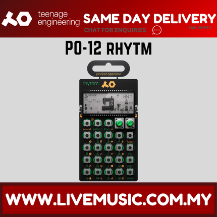 Teenage Engineering PO-12 Rhythm – Pocket Operator Drum Machine ( PO12 PO 12 )