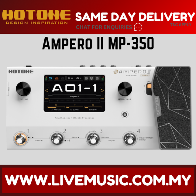Hotone MP-350 Ampero II Multieffects Pedal — ( MP 350 MP350 )