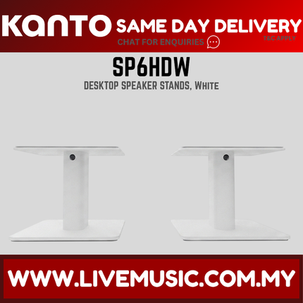 Kanto SP6HDW Desktop Speaker Stands - White