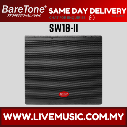 Baretone SW18-II 18" Wooden Active Subwoofer ( SW18II SW18 II )
