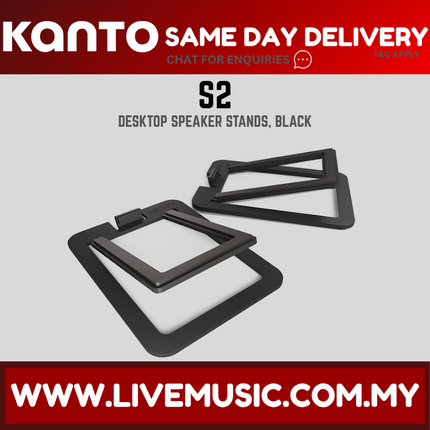 Kanto S2 Desktop Speaker Stands - Black