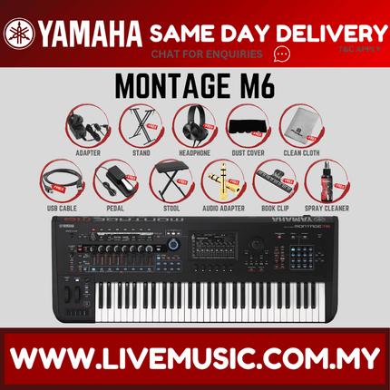 Yamaha Montage M6 61-key Synthesizer ( MontageM6 Montage-M6 )