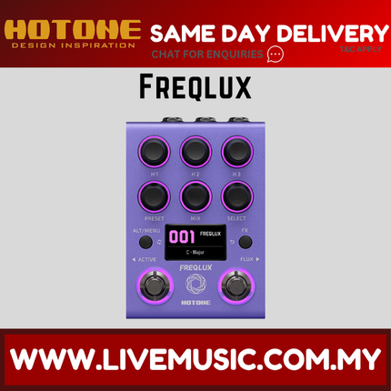 Hotone Freqlux Tri-Pitch Engine Pitch-Shifter Pedal