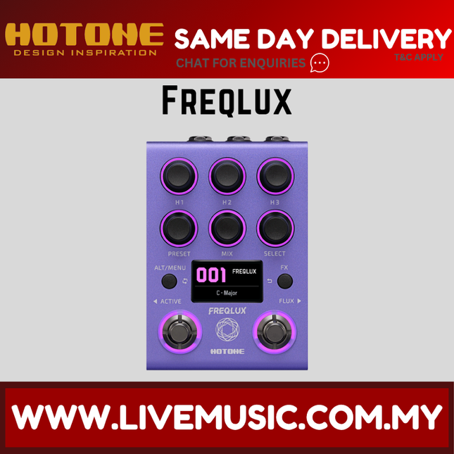 Hotone Freqlux Tri-Pitch Engine Pitch-Shifter Pedal