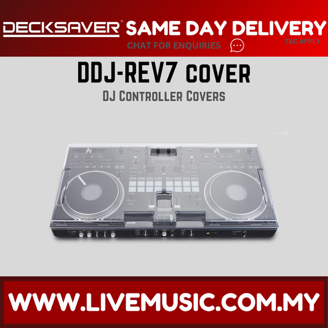 Decksaver DS-PC-DDJREV7 Polycarbonate Cover for Pioneer DDJ-REV7 ( DSPCDDJREV7 DS PC DDJREV7 )