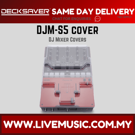 Decksaver DS-PC-DJMS5 Polycarbonate Cover for Pioneer DJ DJM-S5 ( DSPCDJMS5 DS PC DJMS5 )
