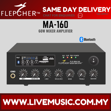 FLEPCHER MA-160 60w Mixer Amplifier ( MA160 MA 160 )
