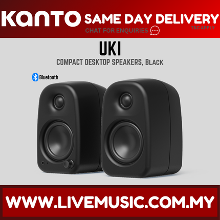 Kanto UKI Compact Desktop Powered Speaker - Black