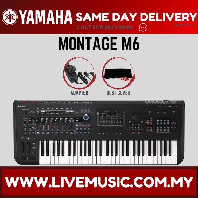 Yamaha Montage M6 61-key Synthesizer ( MontageM6 Montage-M6 )