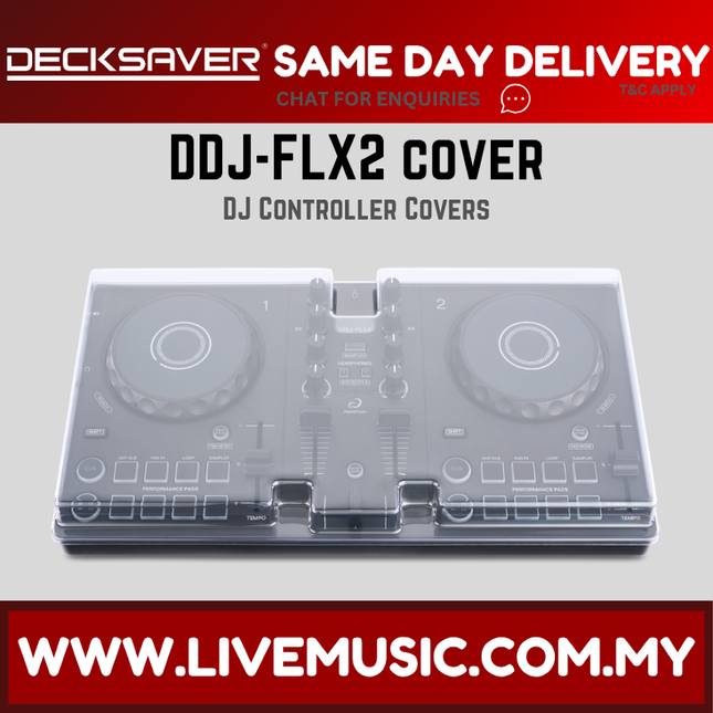 Decksaver DSLE-PC-DDJFLX2 AlphaTheta DDJ-FLX2 Cover - ( DSLE PC DDJFLX2 DSLEPCDDJFLX2 )