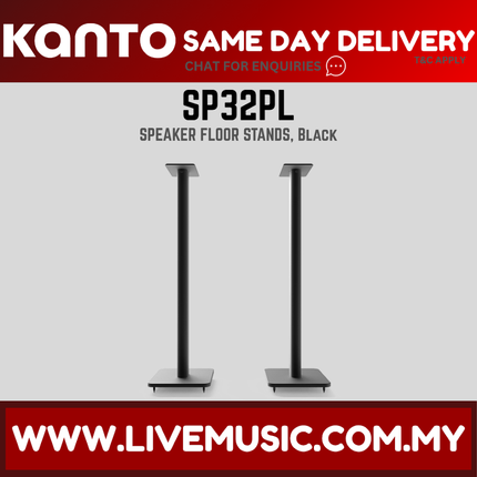 Kanto SP32PL 32" Speaker Stands - Black