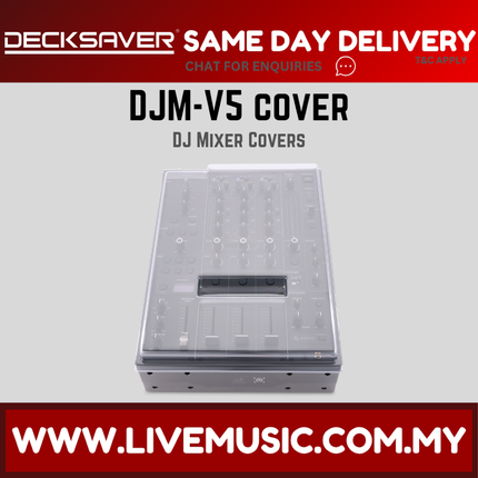Transparent plastic DJ mixer cover for DJM-V5, protective enclosure