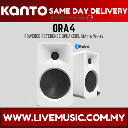 Kanto ORA4 Powered Desktop Speakers - Matte White