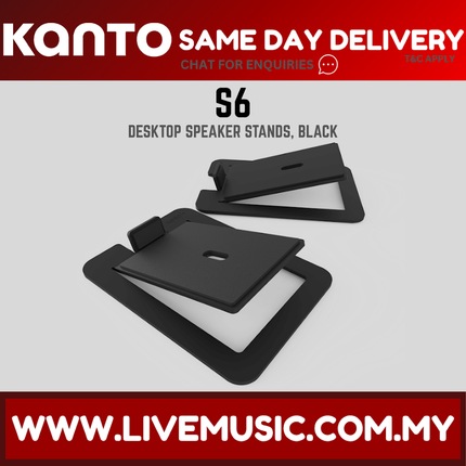 Kanto S6 Desktop Speaker Stands - Black