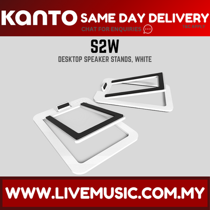 Kanto S2W Desktop Speaker Stands - White