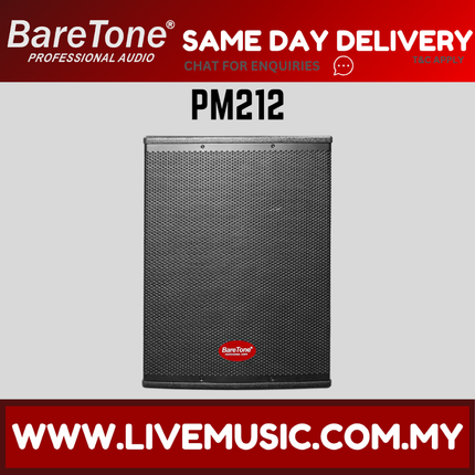 Baretone PM212 Powered Subwoofer 12" ( PM 212 PM-212 )