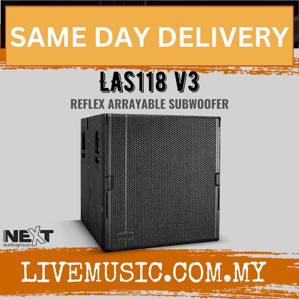 Next Audio LAs118.v3 Front-Loaded Arrayable Subwoofer ( LAs118 v3 / LAs118v3 )