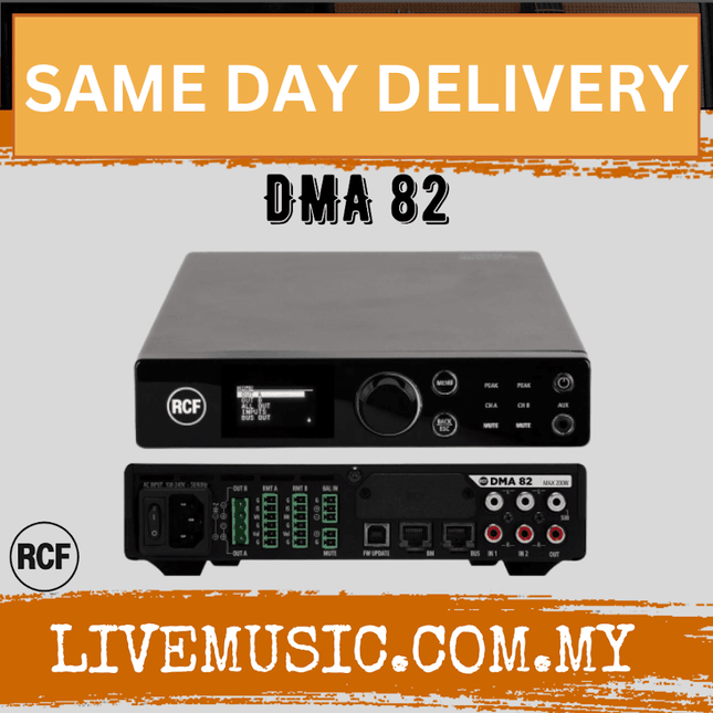 RCF DMA 82 2-Channel 2 x 80 Watts Digital Matrix Amp ( DMA82 / DMA-82 )