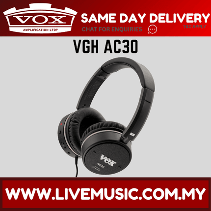 Vox VGH AC30 Guitar Headphones with Effects (VGH-AC30/VGHAC30)