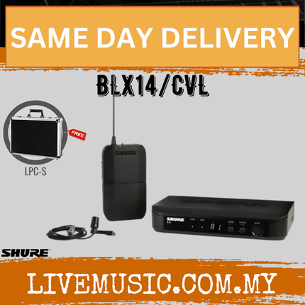 Shure BLX14/CVL Wireless Lavalier Microphone System ( BLX4/BLX1 )