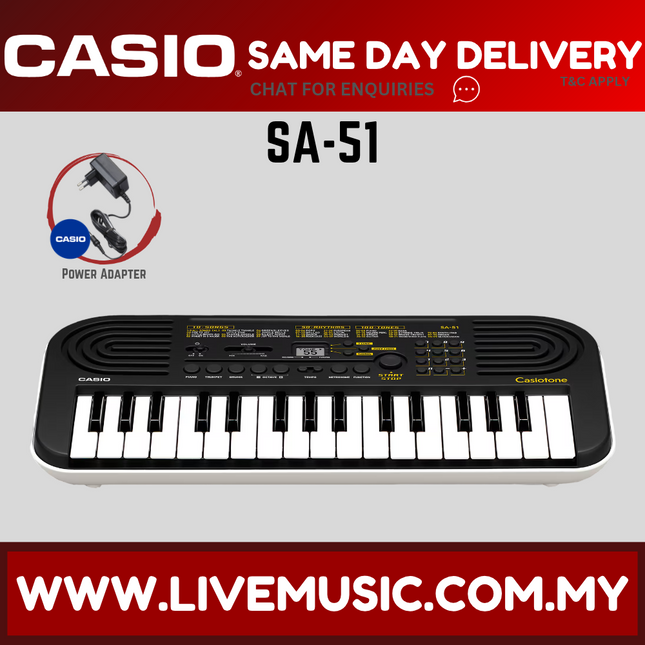 Casio SA-51 32-Keys Mini Keyboard ( SA51 / SA 51 )