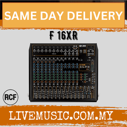 RCF F 16XR 16-channel Mixing Console with Multi-fx & Recording  ( F16XR / F-16XR )