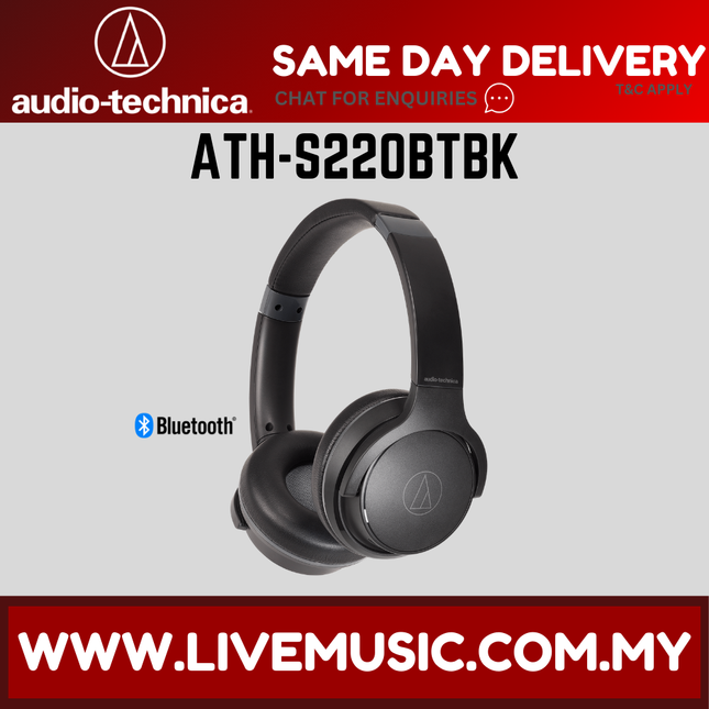 Audio Technica ATH-S220BT Wireless Headphones - ( Audio-Technica / ATHS220BT / ATH S220BT )