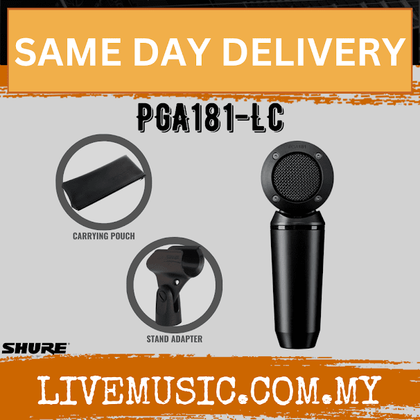 Shure PGA181-LC Side-Address Cardioid Condenser Microphone ( PGA181LC / PGA 181 LC )