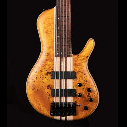 Cort A5 Plus SC Electric Bass Guitar Jatoba Fretboard with Case - Amber Open Pore (A-5/A 5)