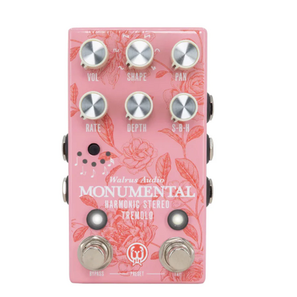 Walrus Audio Monumental Stereo Harmonic Tap Tremolo Guitar Effects Pedal, Floral Series 2024