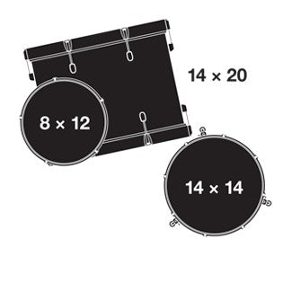 Gretsch CTI-J403-SAF Catalina Club 3-Piece Drum Shell Kit - Satin Antique Fade (CTI J403)
