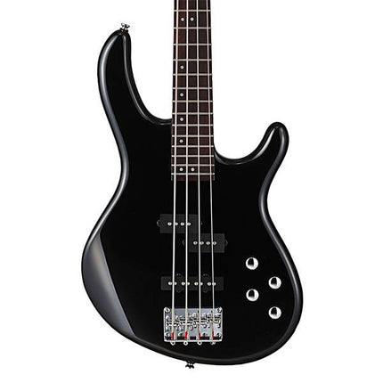 Cort Action Plus Electric Bass Jatoba Fretboard Guitar with Bag - Black (ActionPlus/Action-Plus)