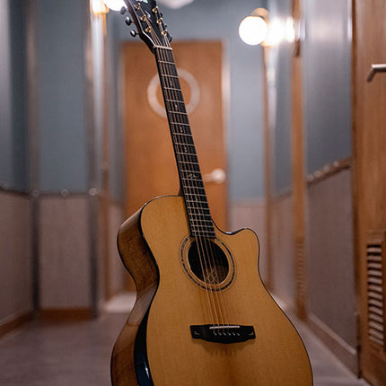 Cort GOLD-EDGE Acoustic-Electric Guitar with Gig Bag - Natural Glossy (GOLDEDGE)