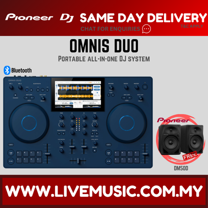 Pioneer DJ Omnis Duo 2-deck Portable DJ System With Case ( Omnis-Duo / OmnisDuo )