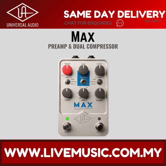 Universal Audio Max Preamp and Dual Compressor Pedal