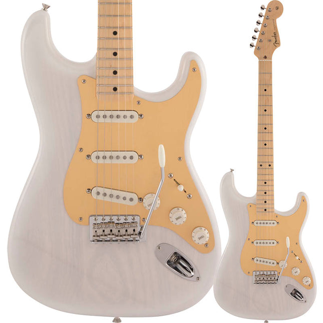 Fender Japan Heritage 50s Stratocaster Electric Guitar, Maple Fretboard - White Blonde