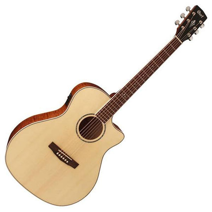 Cort GA-FF - Acoustic-Electric Guitar with Gig Bag - Natural Glossy (GA FF/GAFF)