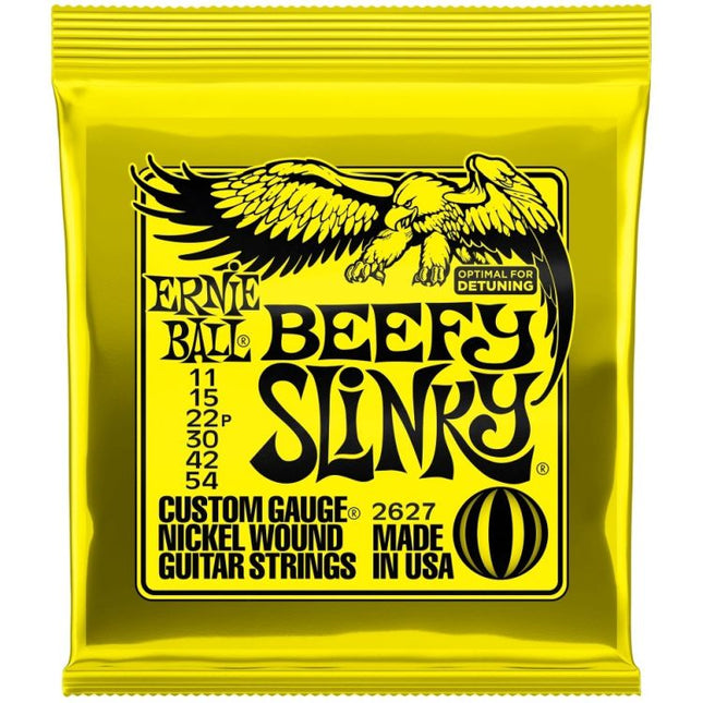 Ernie Ball 2627 Beefy Slinky Nickel Wound Electric Guitar Strings (11-54/EB2627)