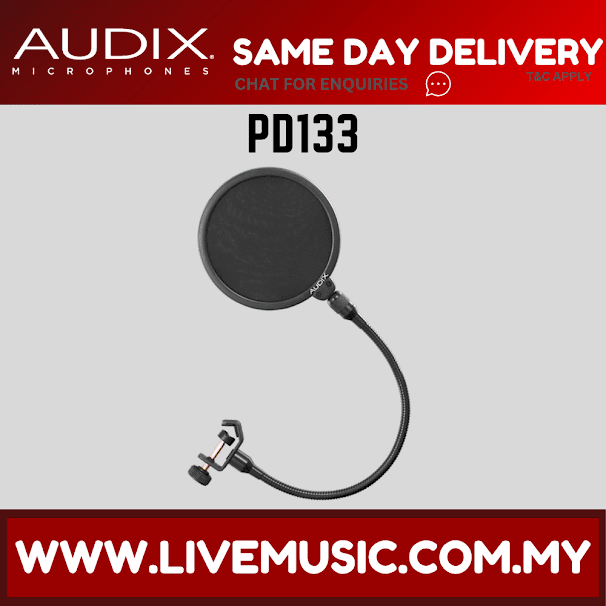 Audix PD133 Pop Filter and Gooseneck Microphones (PD 133/PD-133)